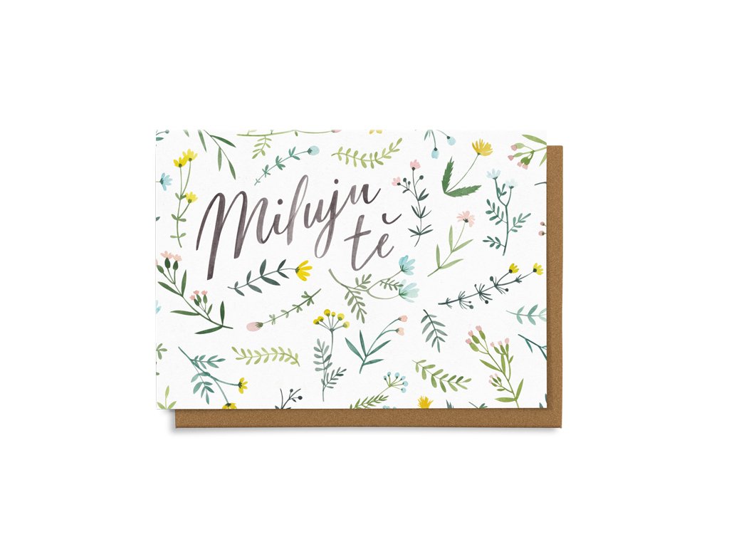 Dárková obálka – Miluju tě