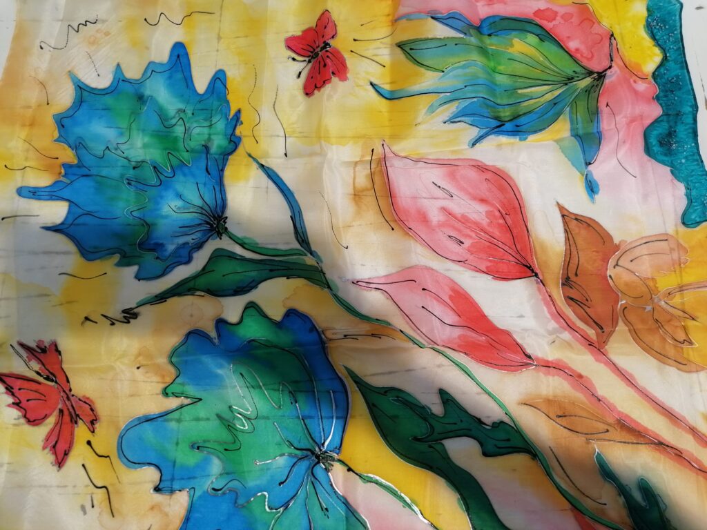 Malování na hedvábí